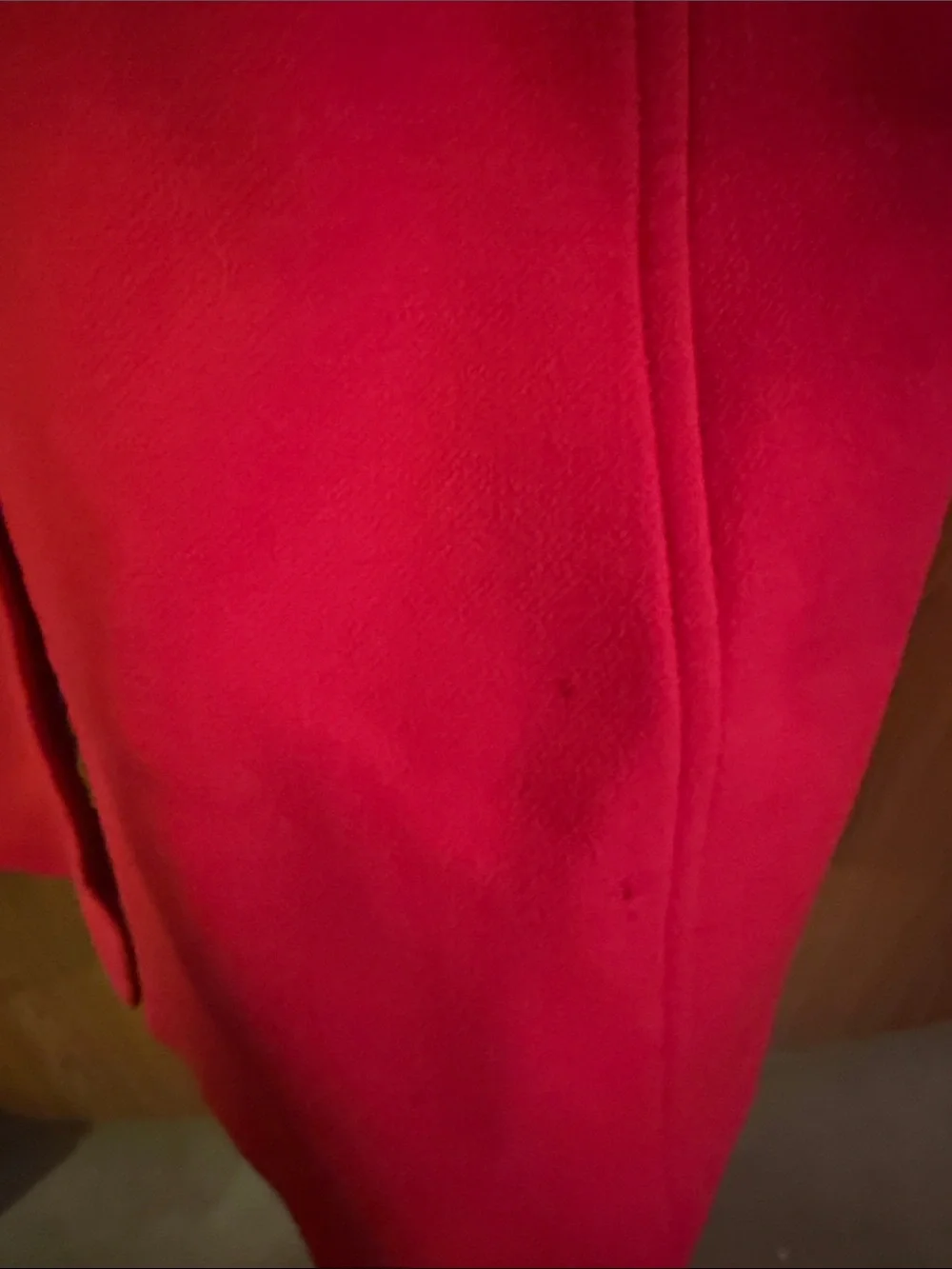 J. Crew Bright Red Wool Pea Coat with Flap Pockets